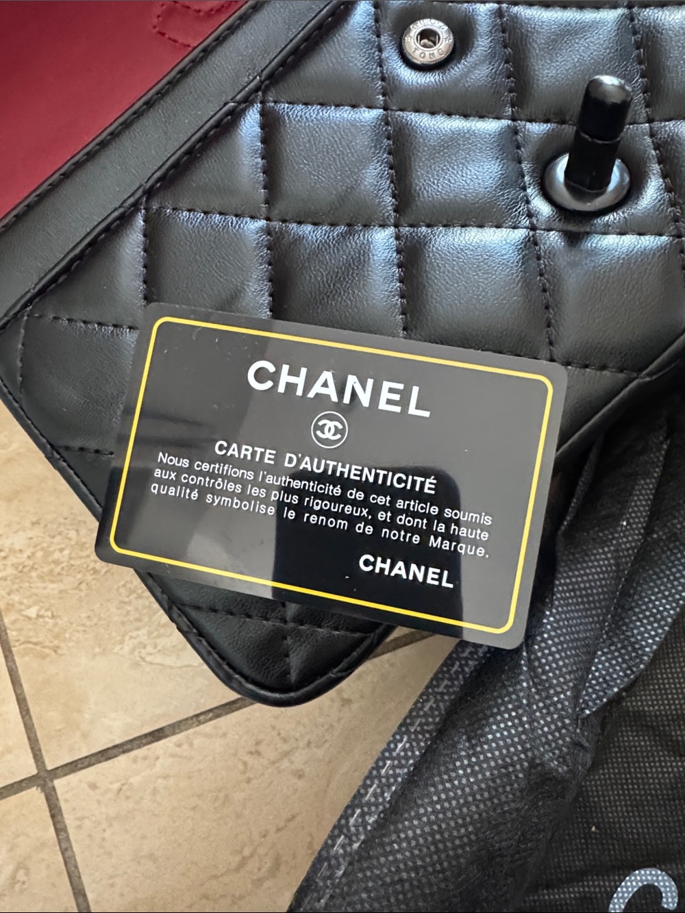 CHANEL copy Black Quilted Leather with black hardware Mini Flap Shoulder Bag - Picture 5 of 7